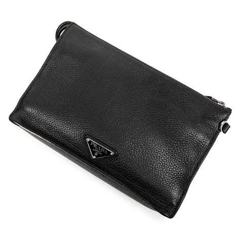 prada women's daino wristlet black|Prada Vitello Daino Wristlet .